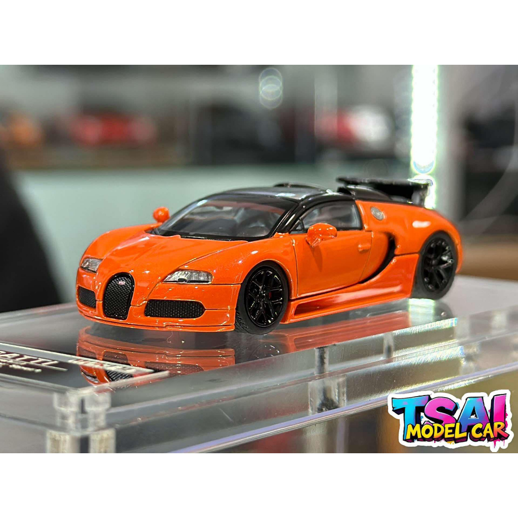 Modellino Diecast 1/64 Bugatti Veyron Super Sport – Edizione Limitata HEC Gulf Racing, Mortal 2024