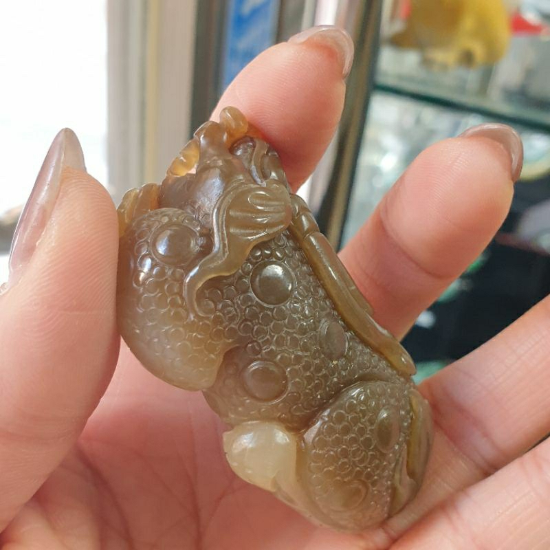 逸品軒～天然和田玉-O0497-和田玉招財貔貅小擺件（糠料） | 蝦皮購物