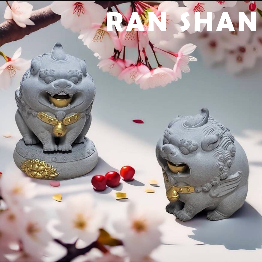 【Ran Shan】樂土擴香石- 進寶貔貅 吞金獸 招財 納福 可愛 俏皮 公仔 水泥 | 蝦皮購物
