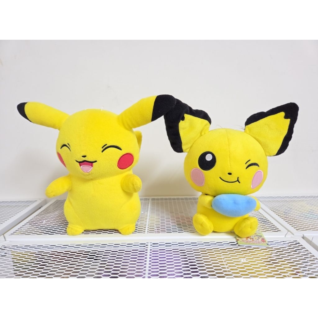 全新/日本景品/正版/寶可夢娃娃/pokemon/貪食系列/皮丘/笑臉/皮卡丘/30cm | 蝦皮購物