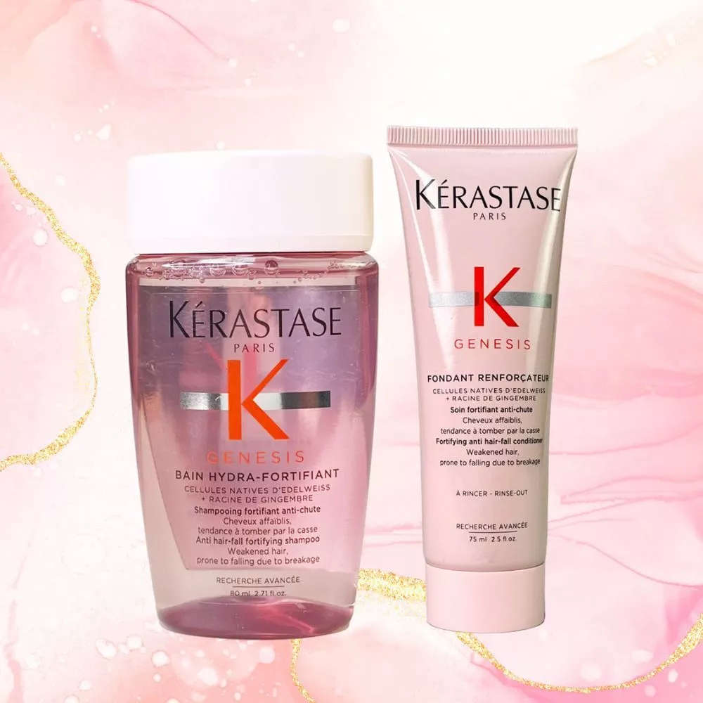 KERASTASE 巴黎卡詩 粉漾芯生 髮浴 洗髮精 80ml  清爽型  髮乳 75ml 潤髮 潤絲    