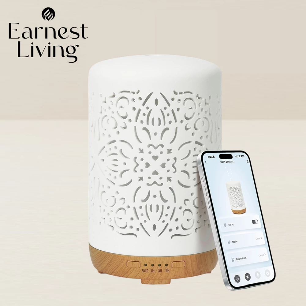 科技與工藝的靈動交響：Earnest Living AIOT 智能陶瓷鏤空水氧機深度推薦