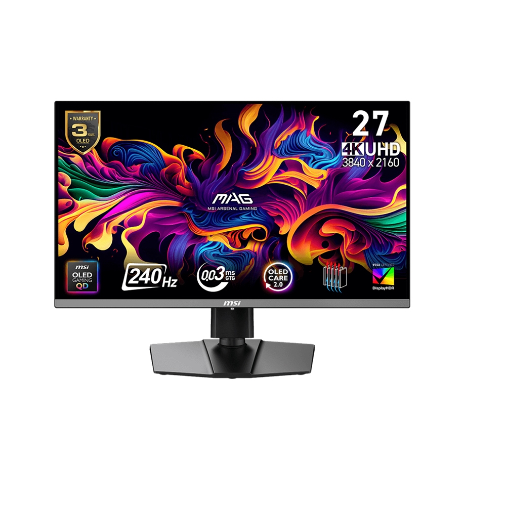 MSI 微星MAG 272UP QD-OLED X24 電競螢幕27吋240Hz 4k 0.03ms HDR