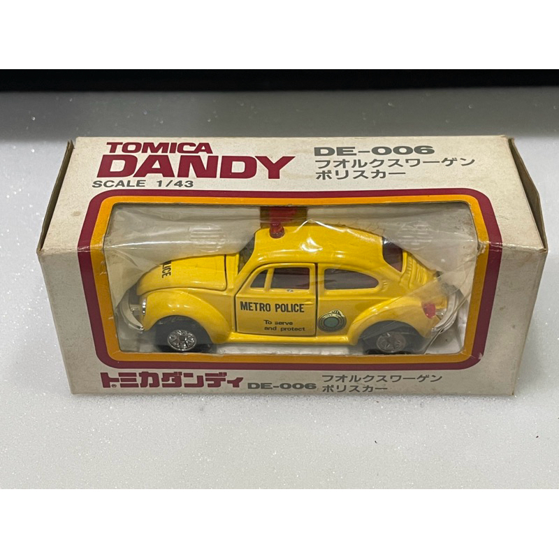 TOMICA DANDY No.F21 KADO VW VOLKSWAGEN 1:43 BEETLE 1200 LE EMERGENCY JAPAN