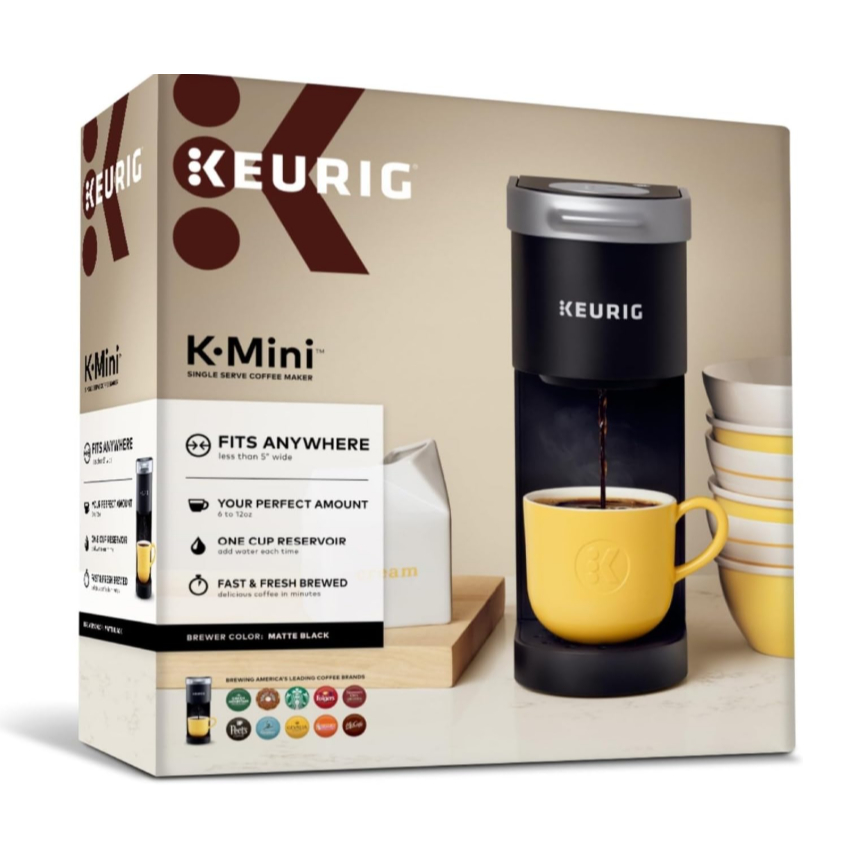 KEURIG K MINI K-CUP 膠囊咖啡機| 單杯沖泡| 177-355 ml | 電線收納