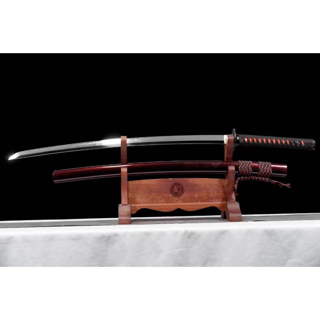 【廠家直銷】T10燒刃超鏡面《紅玉》武士刀 太刀 Katana 居合道 打刀 長劍 寶劍 硬劍 收藏 龍泉刀劍 未開刃 | 蝦皮購物