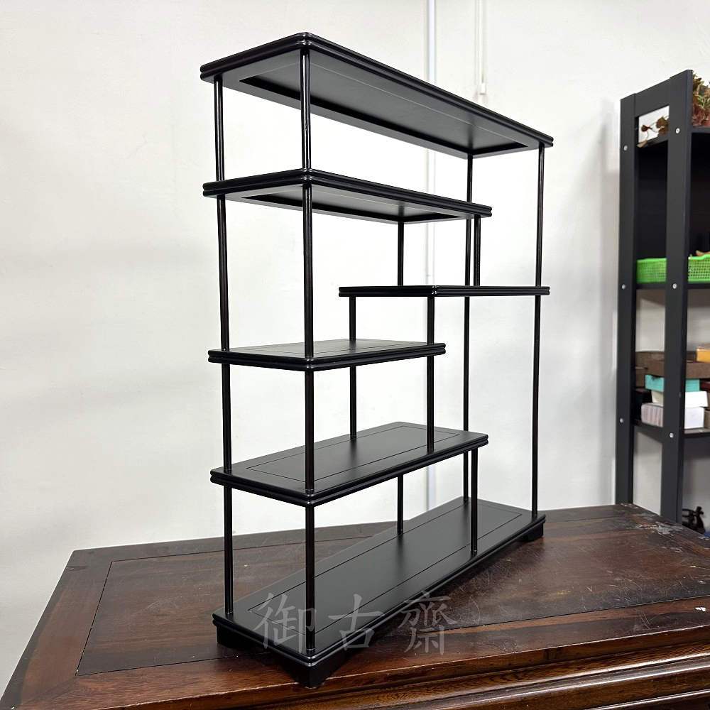 御古齋】精選黑檀木大品架藝品展示座多寶格精緻做工居家辦公店面櫥櫃