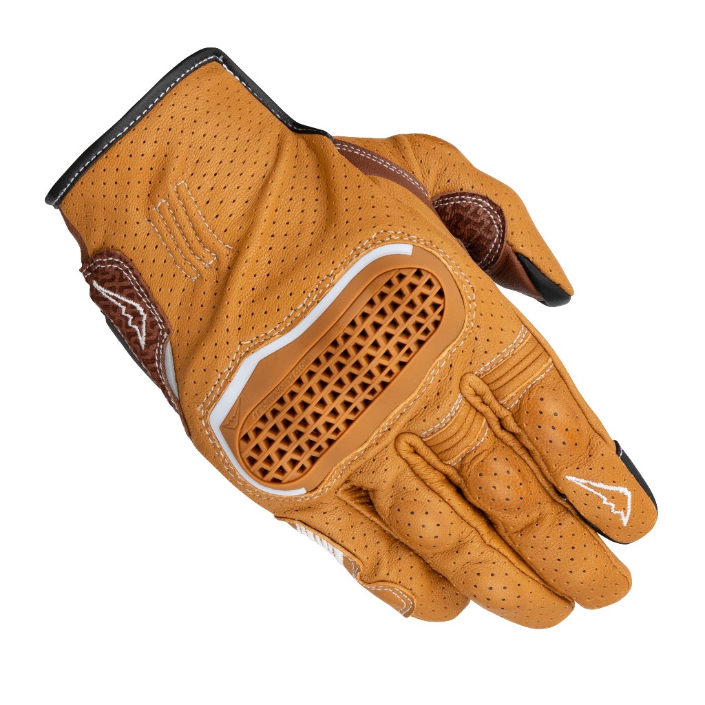 KUSHITANI A-5376 INVENTIVE LEATHER MESH GLOVES 通風護具打洞皮手套
