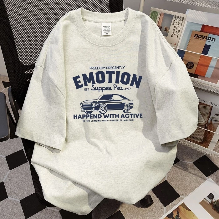 【港森】100%純棉 可愛印花T恤 衣服 ins上衣 寶藏單品系列 ins風 oversize 寬鬆 美式vibe
