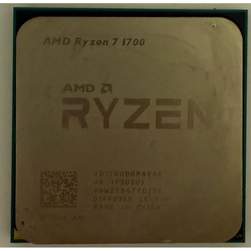 AMD RYZEN R7-1700不含風扇(二手良品） | 蝦皮購物