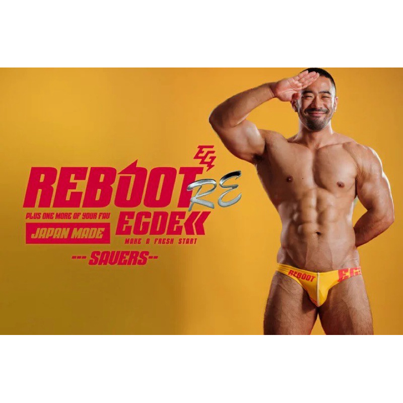 全新絕版日本現貨］Egde reboot re savers男生性感三角泳褲救生員款