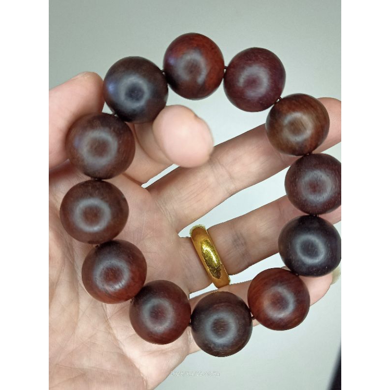 【老撾大紅酸枝 20mm手串｜高密紅木 珍藏級文玩珠串】 | 蝦皮購物
