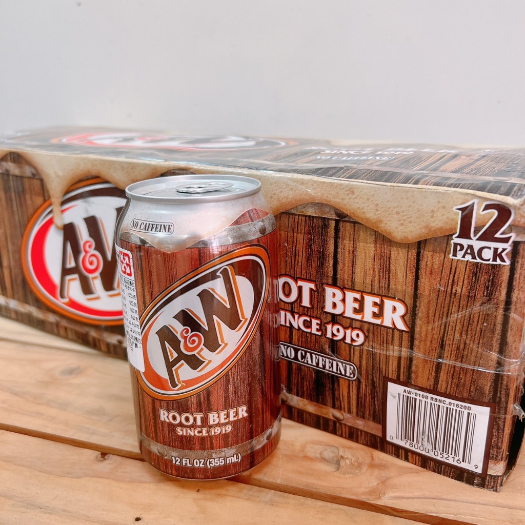 A&W 麥根沙士A&W Root Beer 355ml 箱購12罐無咖啡因2026/05/30 | 蝦皮購物