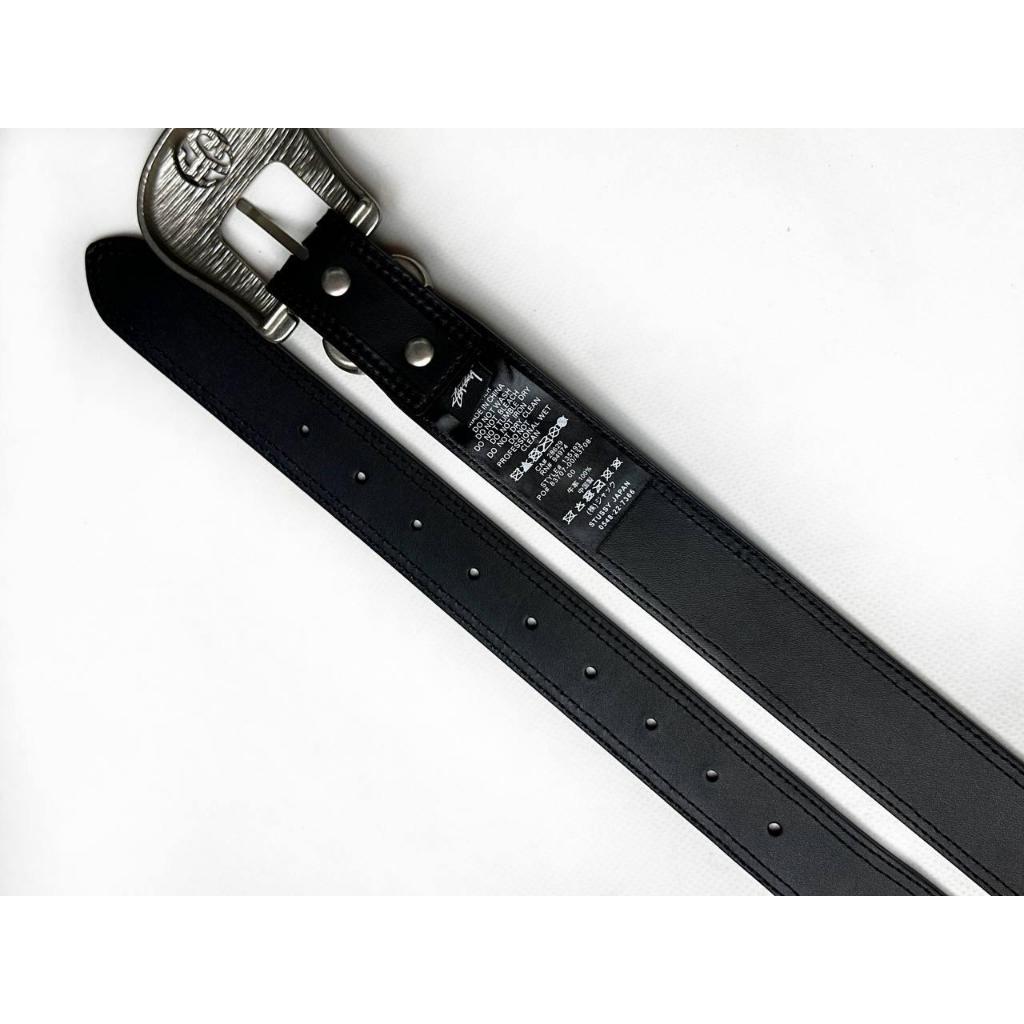TACKSTHGOOD】STUSSY SS-LINK COWBOY BELT 真皮皮帶牛仔皮革黑色| 蝦皮購物