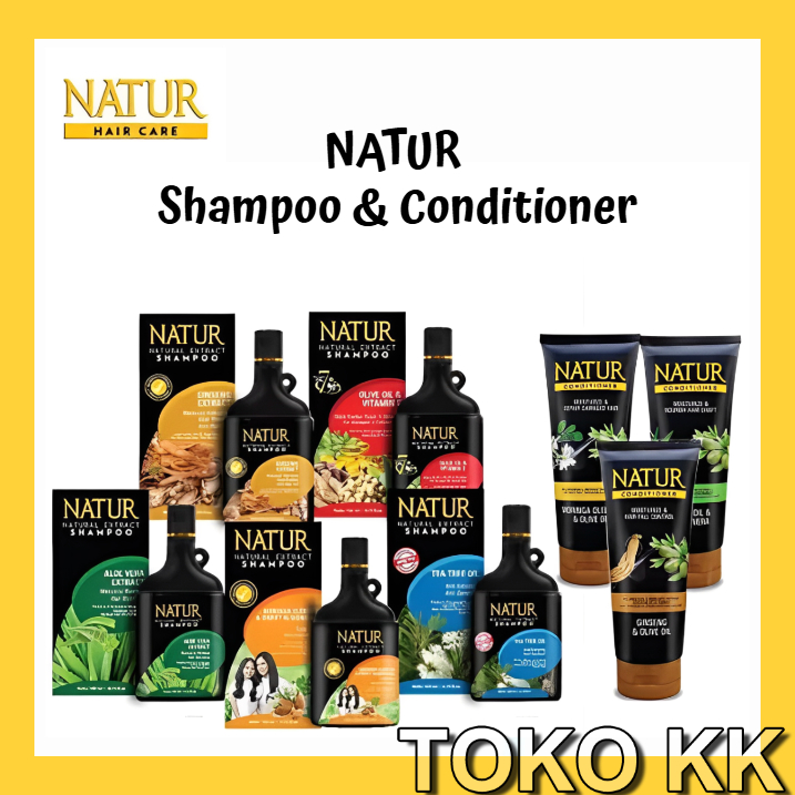 NATUR Shampoo Hair Tonic Vitamin Rambut Conditioner KBT223 | 蝦皮購物