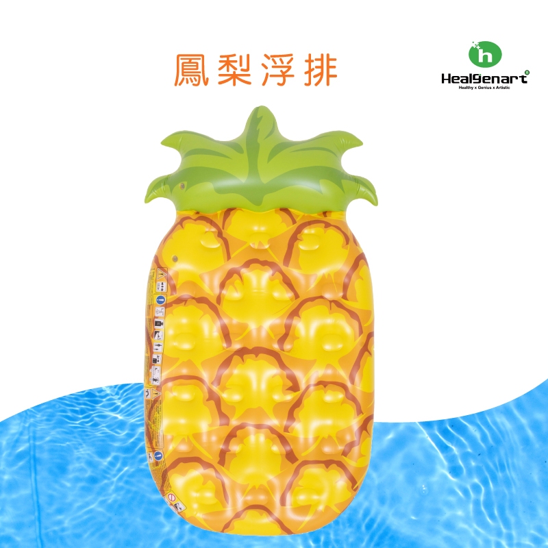 【Healgenart】鳳梨浮排 充氣浮板 浮排 造型趴板 兒童水上浮板 漂浮板 | 蝦皮購物