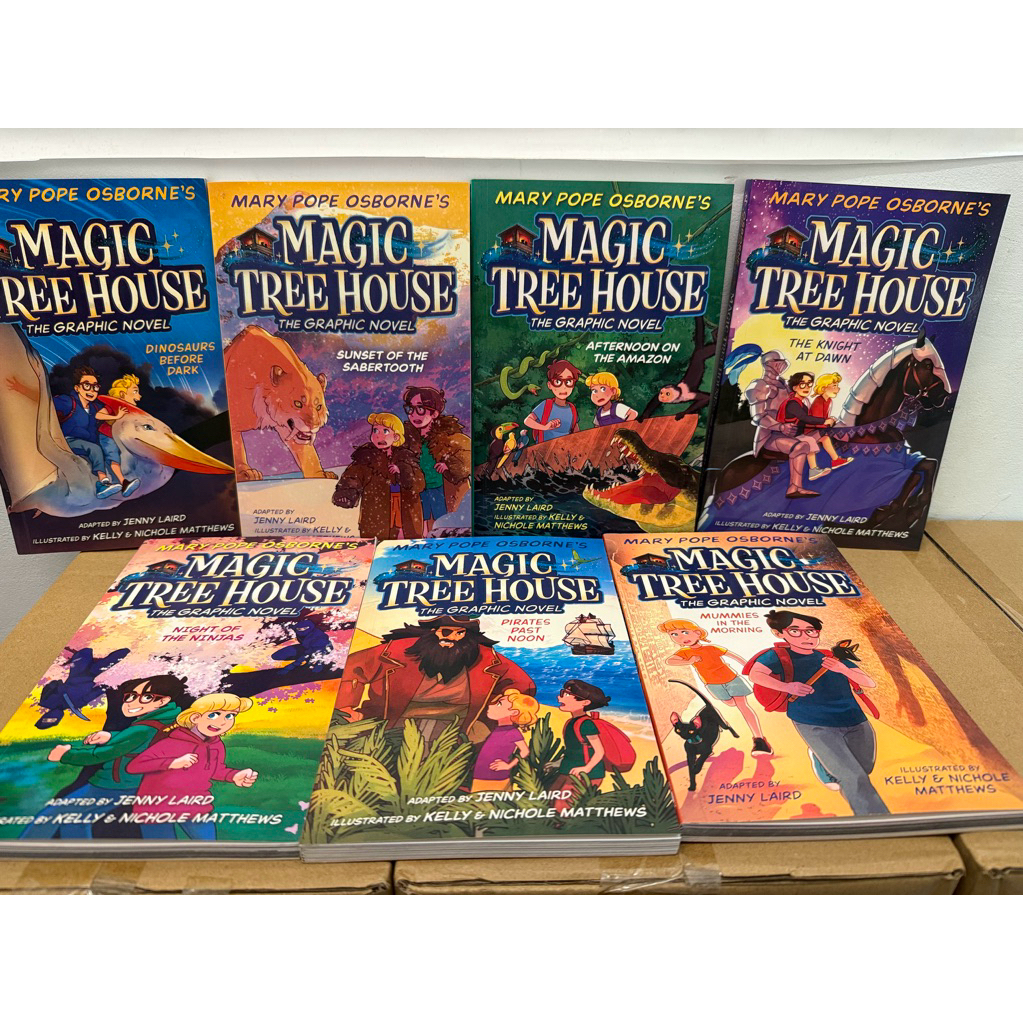 【啡姨愛閱讀 隔日現貨】Magic Tree House Graphic Novel 神奇樹屋漫畫7冊 英文冒險故事 蝦皮購物