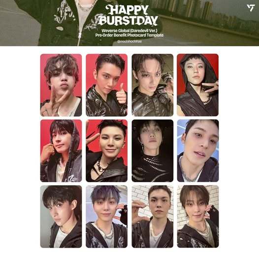 SEVENTEEN 正五HAPPY BURSTDAY 克拉盤Daredevil ver Weverse特典小卡