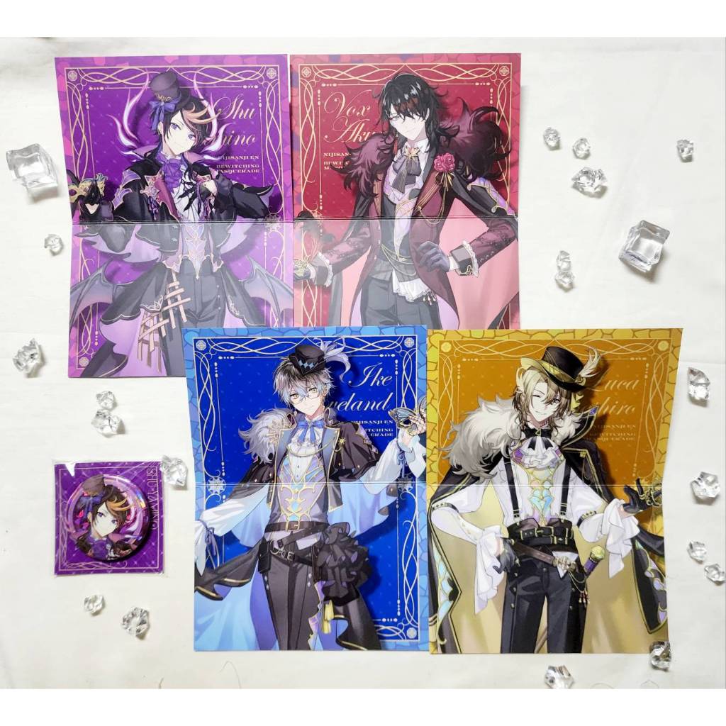 Nijisanji EN彩虹社Luxiem Shu/Vox/Ike/Luca 魅影假面舞會邀請函/邀請