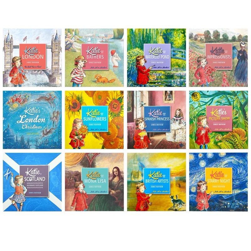 預購-英國原版繪本12冊Katie's Adventure Series 凱蒂的藝術之旅| 蝦皮購物