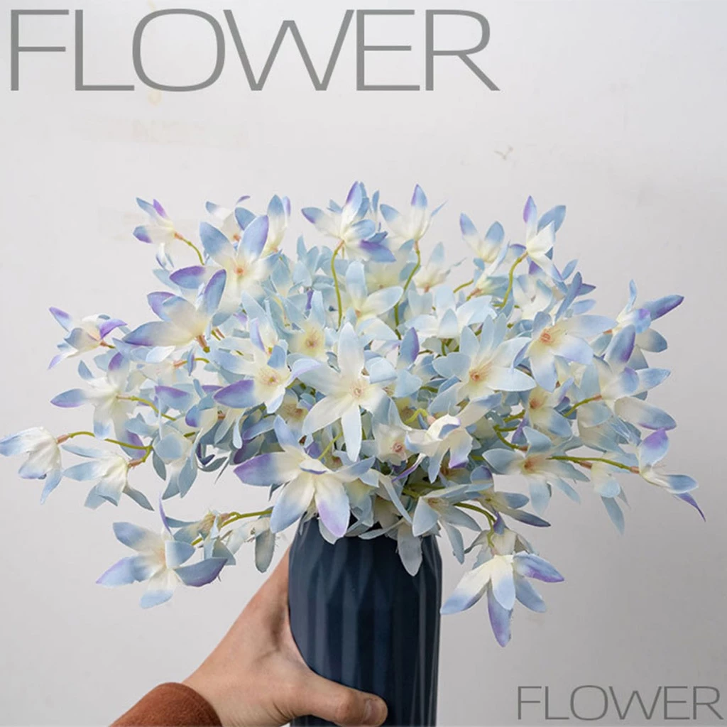 文心蘭仿真花跳舞蘭人造花蘭花枝