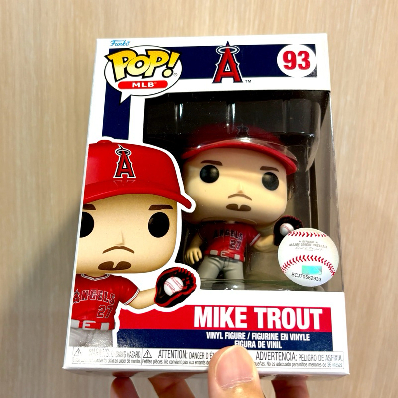 [李大] 正版現貨 Funko POP MLB 天使隊 Mike Trout 紅衣 楚奧特 #93 | 蝦皮購物