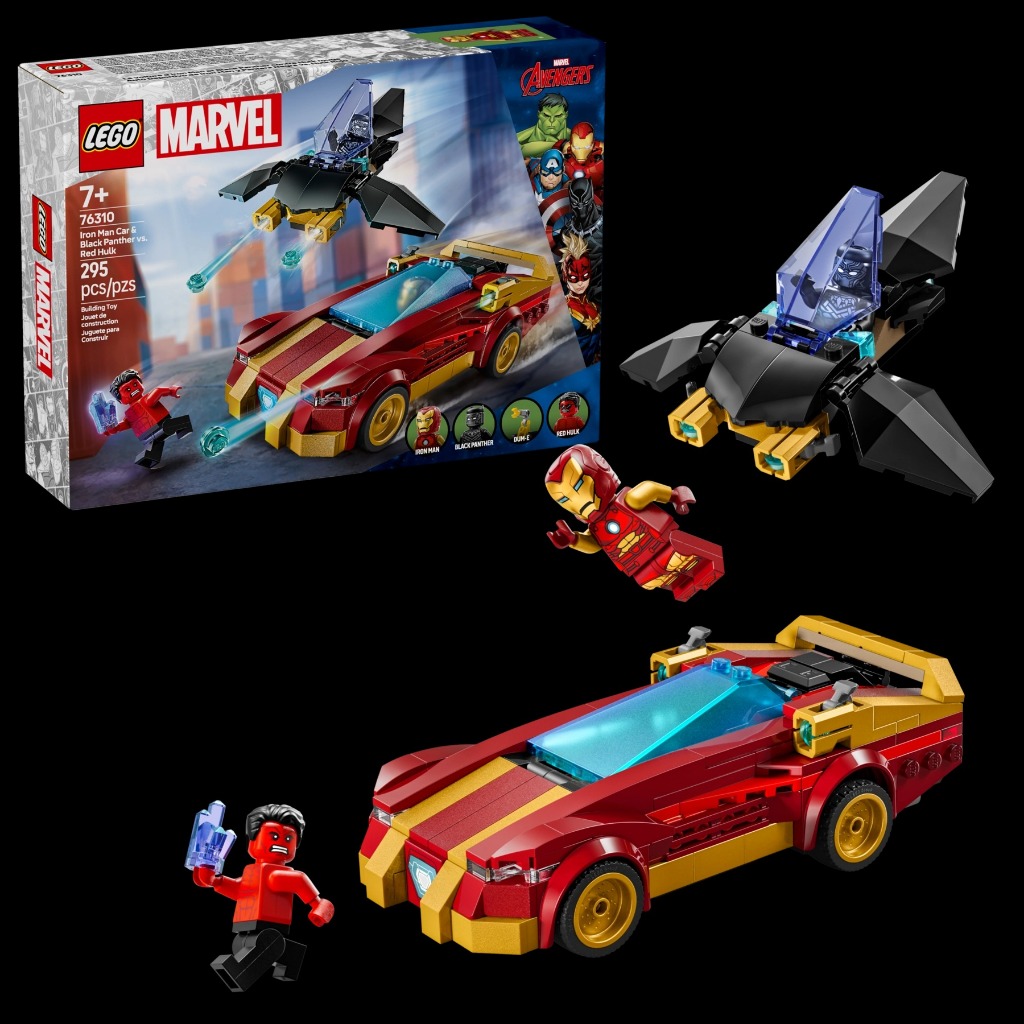 [微樂-樂高] LEGO 76310 鋼鐵人汽車和黑豹 vs. 紅浩克 | 蝦皮購物