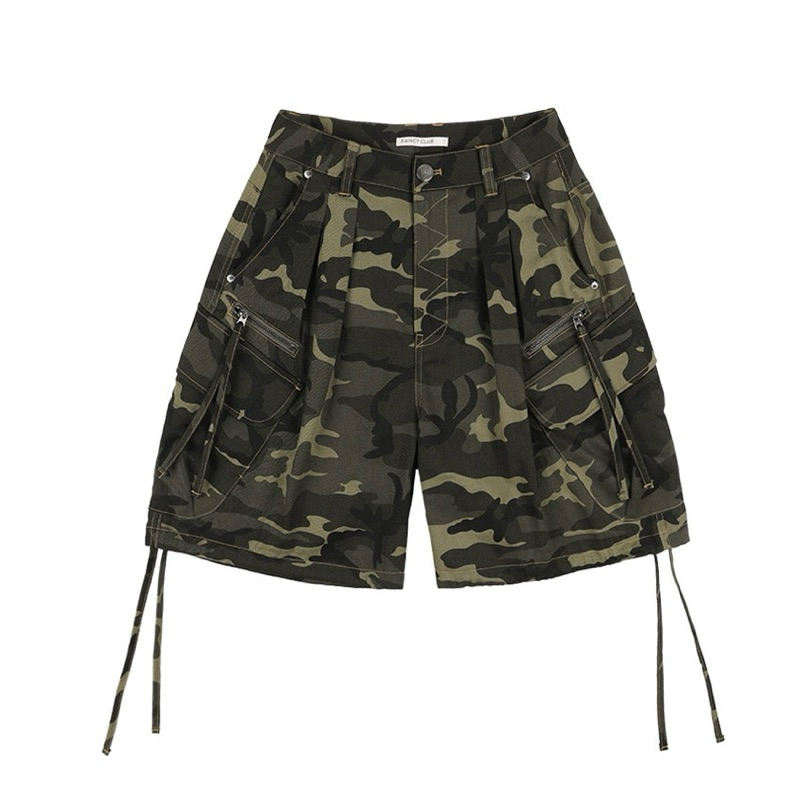 [FANCY CLUB]韓国人気◆CARGO LETTERING BERMUDA PANTS◆追跡可 ☆aespa ウィンター 着用！！【FANCY CLUB】Cargo Lettering