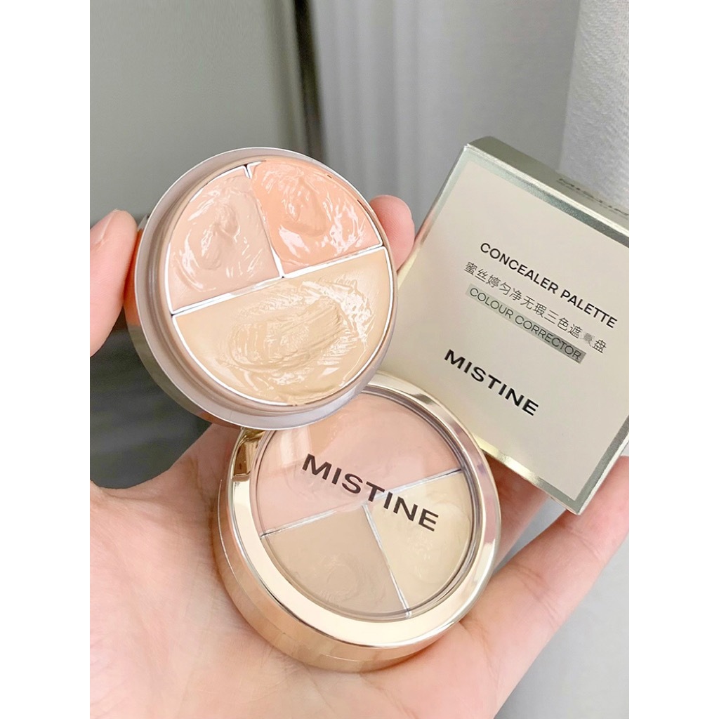 Mistine蜜絲婷三色遮瑕膏 痘印遮瑕膏 遮瑕膏 遮瑕盤 黑眼圈滋潤修容遮瑕盤 | 蝦皮購物