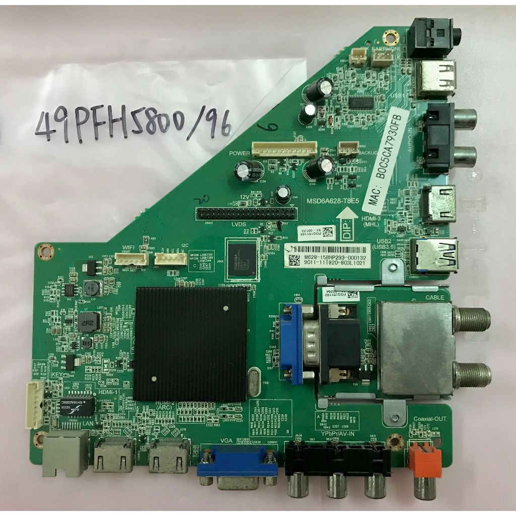 台灣原廠 PHILIPS 飛利浦 49PFH5800/96 主機板 MSD6A628-T8E5 拆機良品 | 蝦皮購物