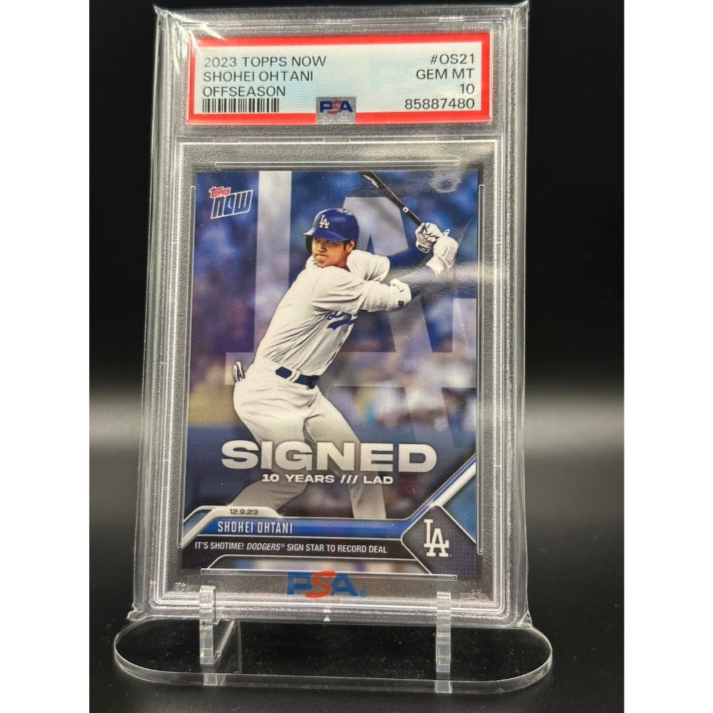 PSA 10 大谷翔平鑑定卡生涯首度50轟50盜2024 Topps Now 50/50 | 蝦皮購物