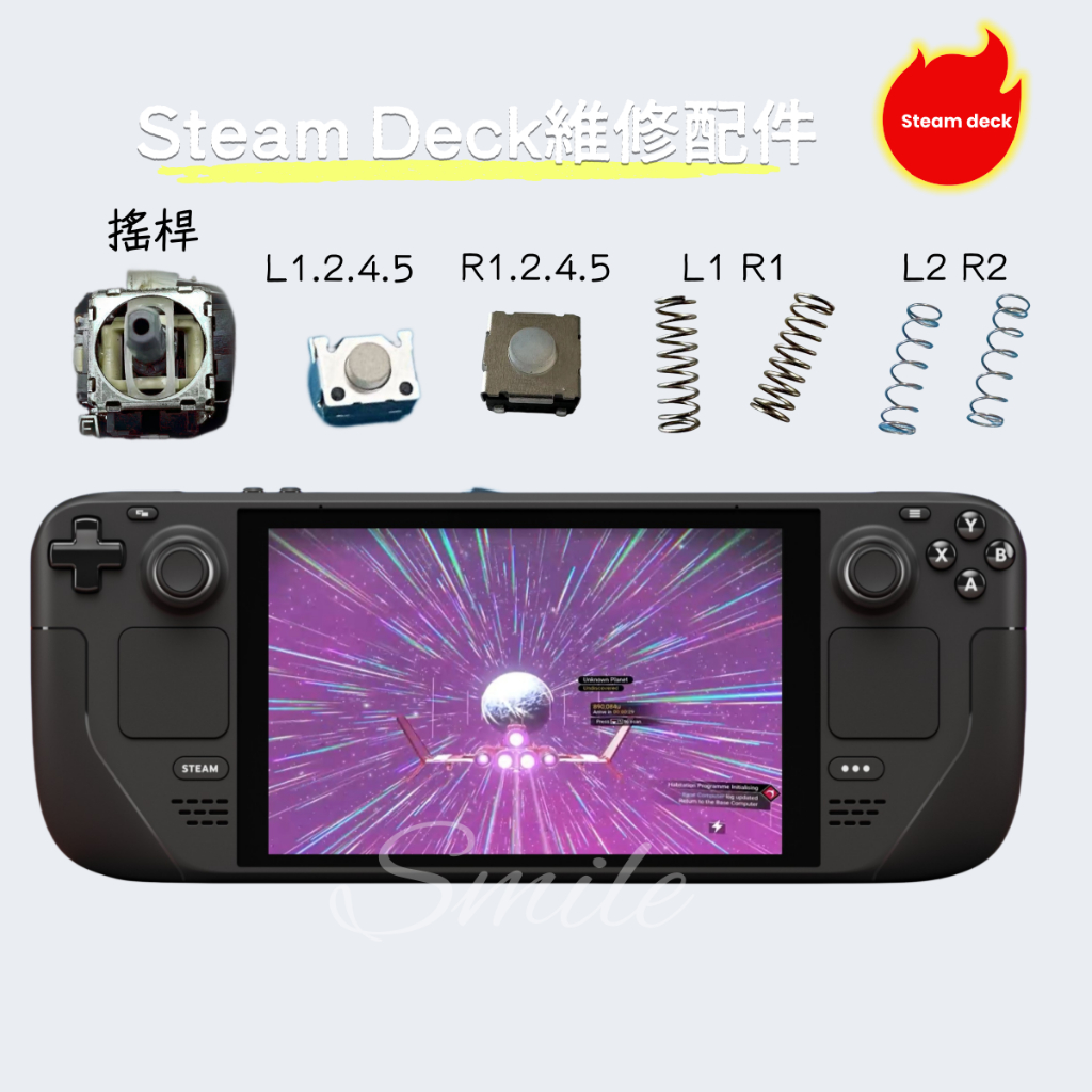 適用steamdeck L1 R1微動開關 L2R2按鍵失靈LR45尾插維修配件 | 蝦皮購物