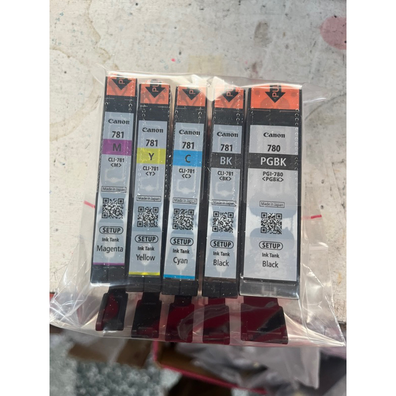 CANON PGI-780+CLI-781原廠裸裝5色一組TS8170/TS8270/TR8570/TS9570 | 蝦皮購物