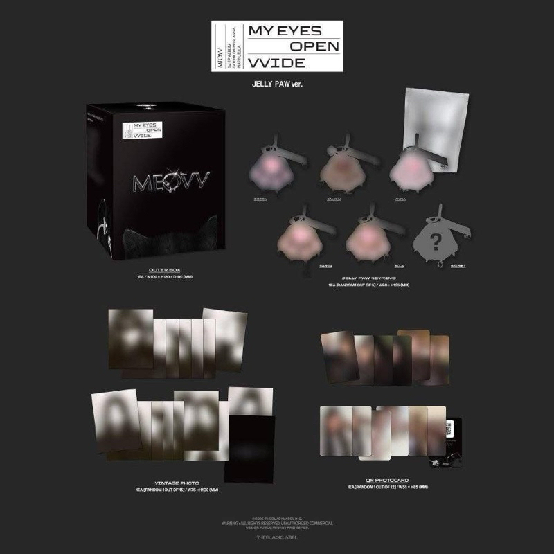 現貨‼️MEOVV 迷一[MY EYES OPEN VVIDE]JELLY PAW貓掌專指定成員✓/未