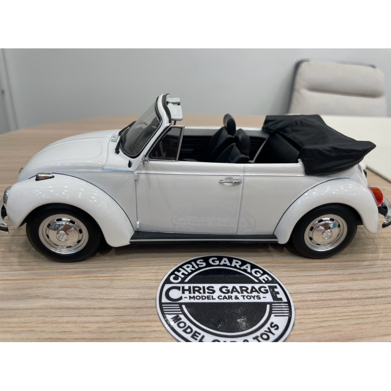 Norev model 1:18 福斯敞篷金龜車 白色 | 蝦皮購物