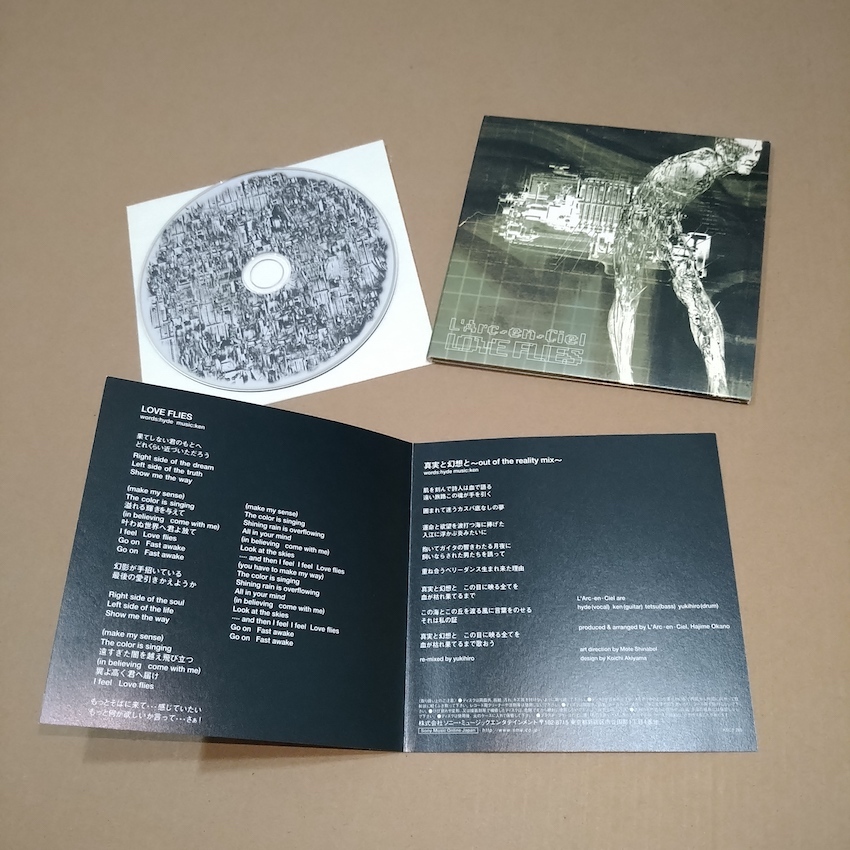 【保障できる】 單曲CD 日盤正版L'Arc~en~Ciel LOVE 日版彩虹樂團LArc / FLIES 邦楽