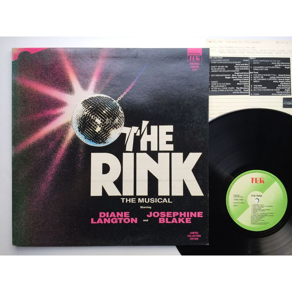 John Kander – The Rink: The Musical（百老匯音樂劇黑膠LP） | 蝦皮購物