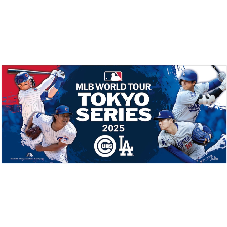 現貨】2025 MLB 東京開幕戰道奇小熊大會周邊系列法批托特包毛巾