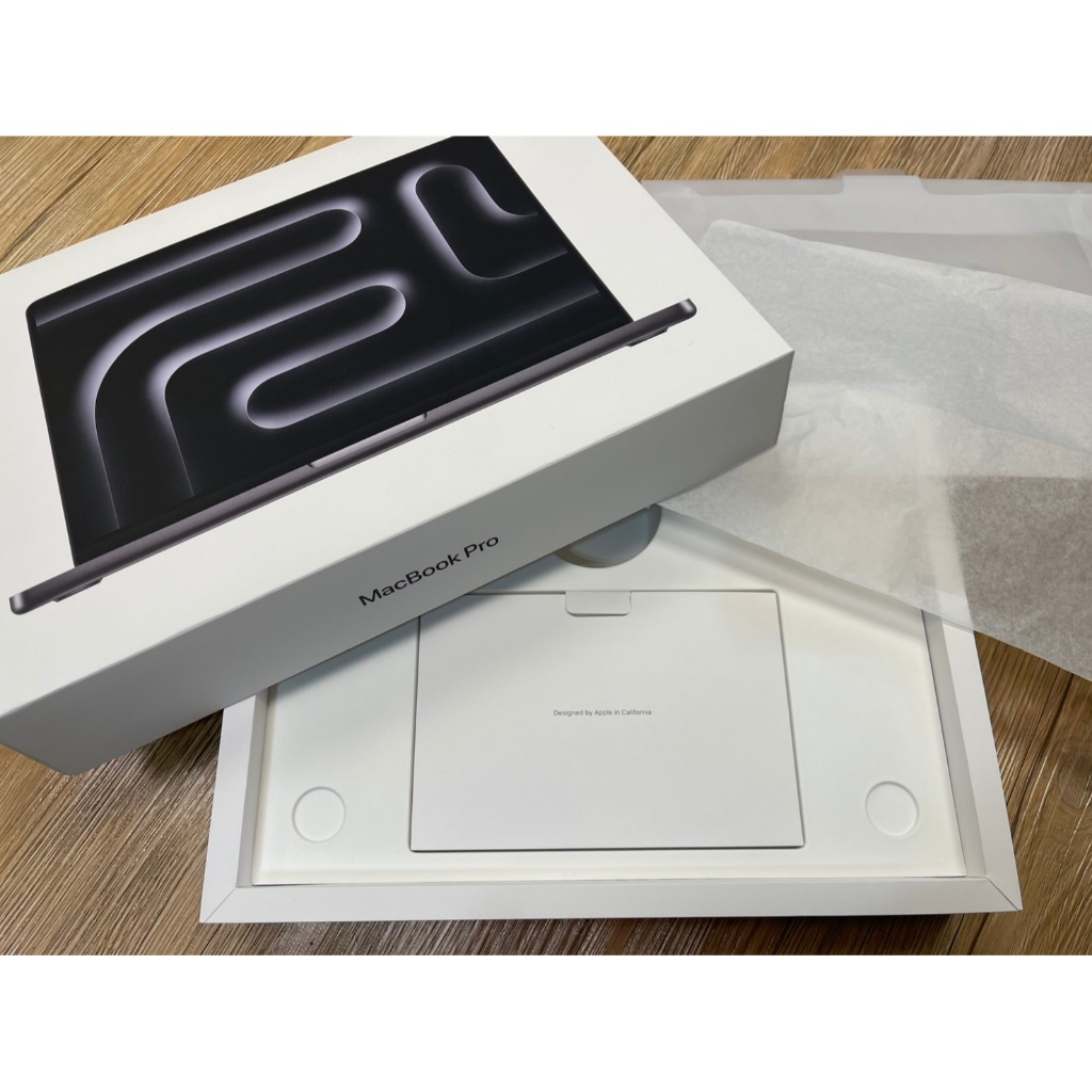 原廠包裝“空盒” Apple 蘋果 Apple MacBook Pro 太空黑 14吋 M3 Pro 晶片18G/512 | 蝦皮購物