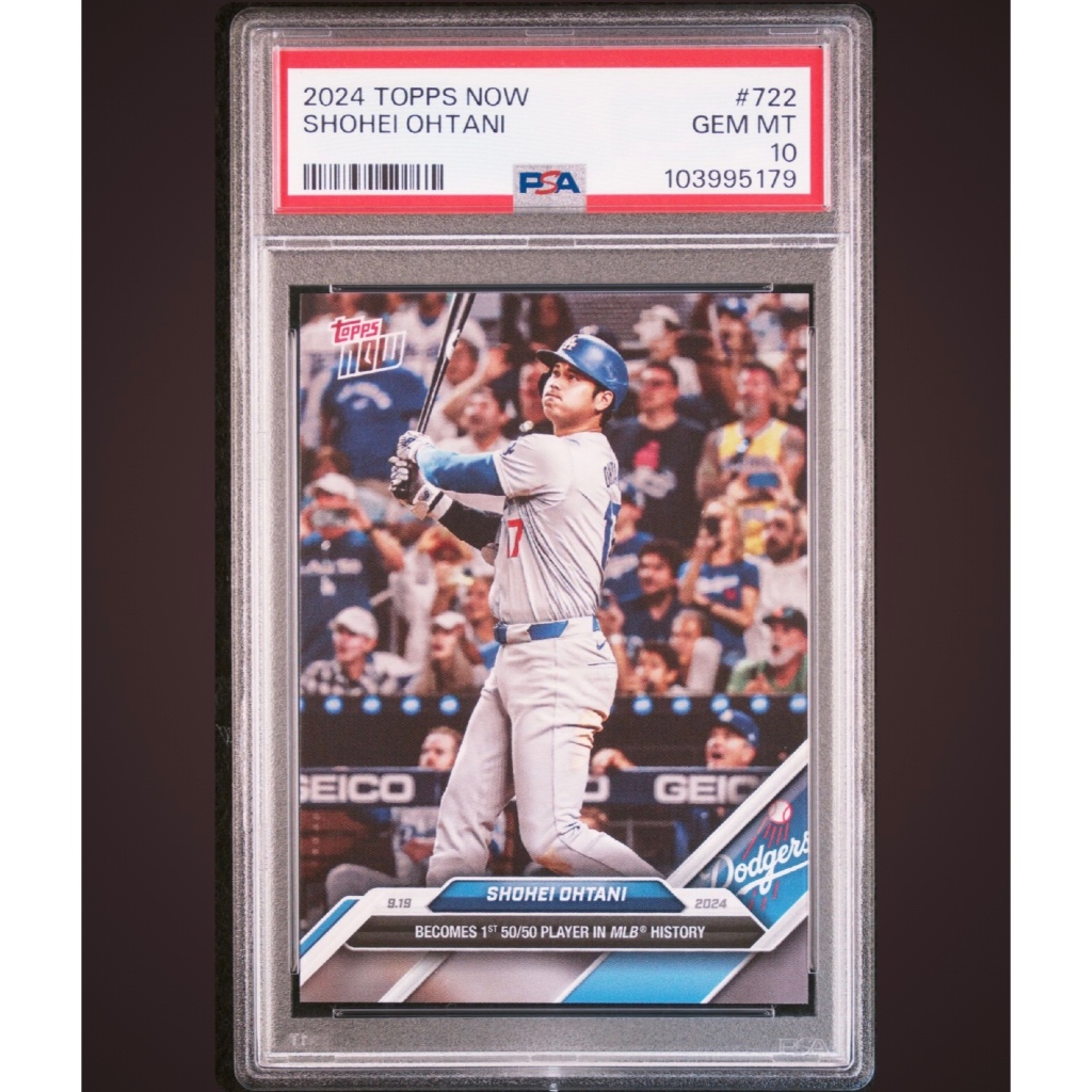 帝國棒球商城】PSA 10 大谷翔平生涯首度50轟50盜2024 Topps Now
