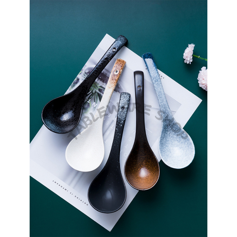 【TABLEWARE】現貨2天出貨 器皿專售 湯匙 陶瓷餐具 大湯勺 勺子 麵湯匙 麵勺 碗勺 陶瓷湯匙 煲湯 燉湯匙 | 蝦皮購物