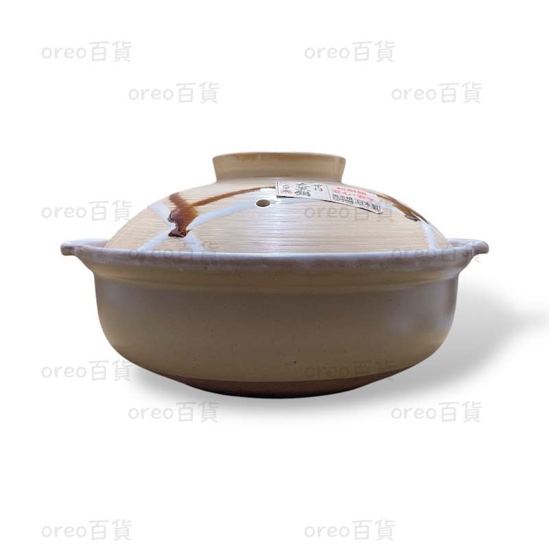 日本製萬古燒華月8號砂鍋直火加熱土鍋燉鍋耐熱保溫大黑鍋| 蝦皮購物