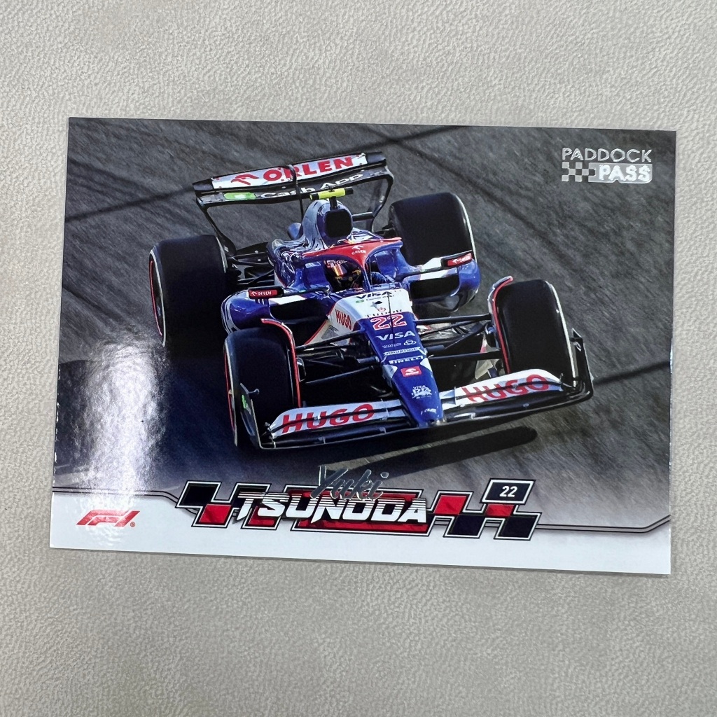 Yuki Tsunoda 角田裕毅Topps F1 賽車卡| 蝦皮購物