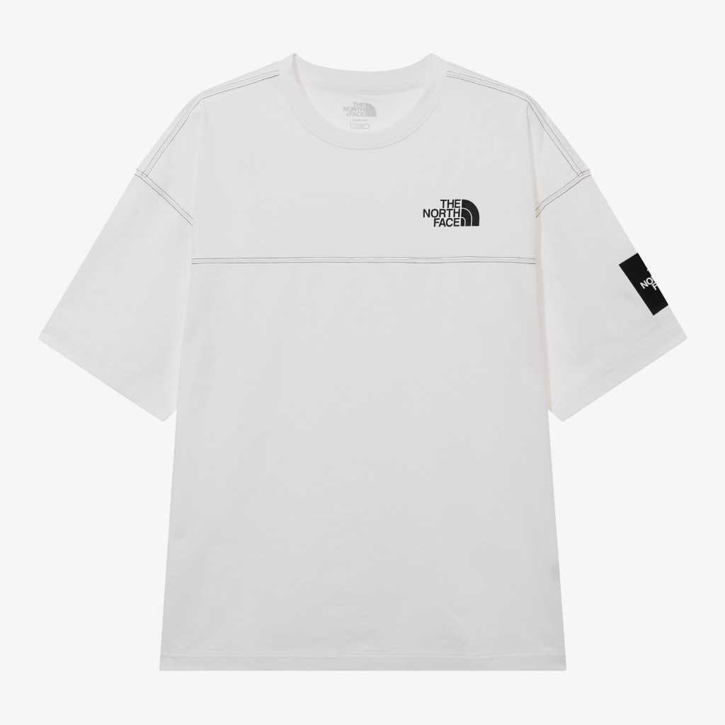 【THE NOTRH FACE】 STITCH DYEING S/S R/TEE‐OFF_WHITE ☆Baro☆韓版The North Face 25SS STITCH DYEING S/S R/TEE