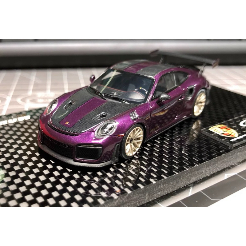 DMH 1:64 Porsche 911 991 GT2 RS 模型展限量版紫| 蝦皮購物