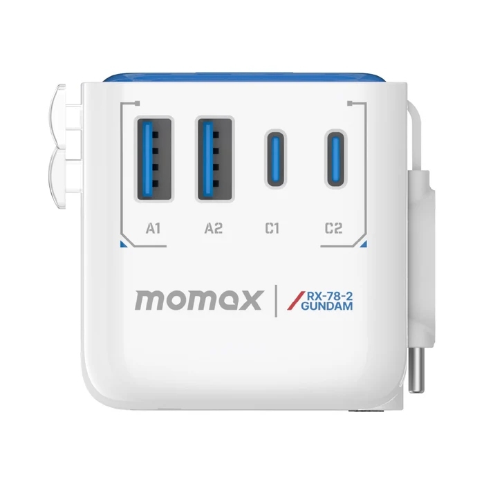 Momax] 1-World+ Flow 35W 伸缩充電線旅行插座(70厘米) - 機動戰士鋼彈