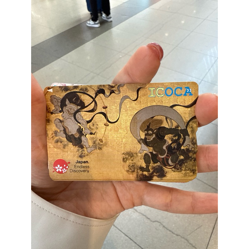 台灣現貨ICOCA 日本交通卡風神雷神卡SUICA 西瓜卡交通卡全新卡風神雷神