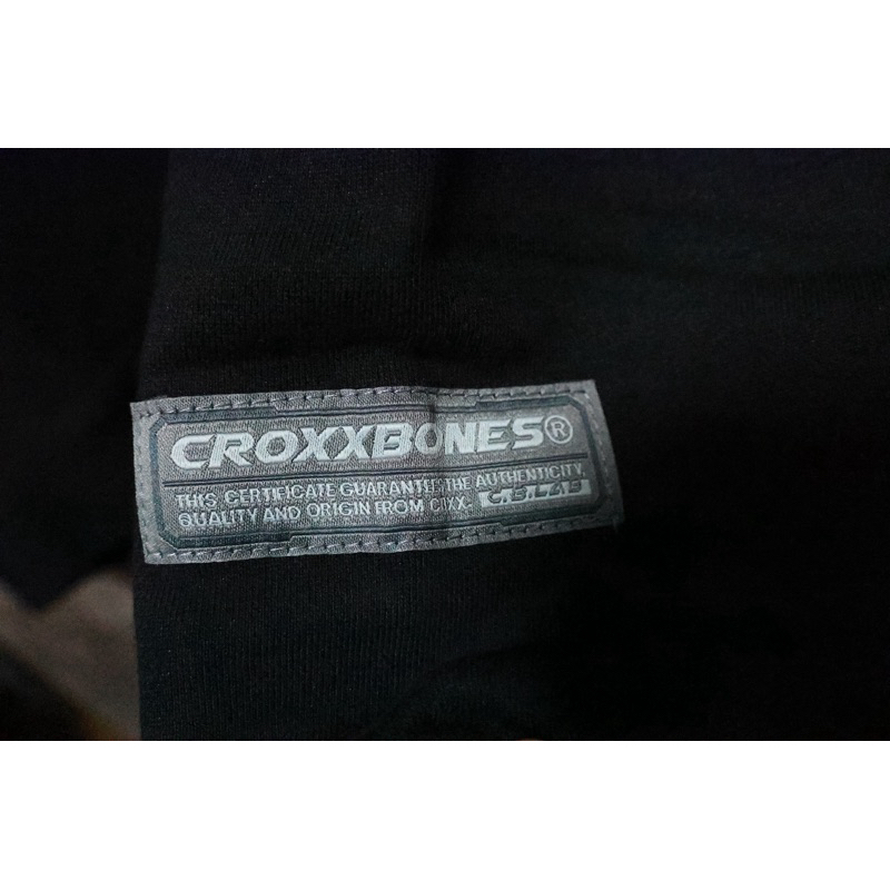 全新】STAYREAL CROXXBONES x怪獸花鳥風月刺繡帽T（黑/S)吊牌未拆