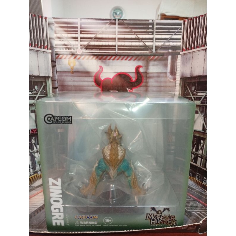 全新未開CAPCOM CFB CUBE 魔物獵人 雷狼龍 塗裝完成品，前面官圖後面實拍（臥房透明櫃上方）科學麵香蕉 | 蝦皮購物