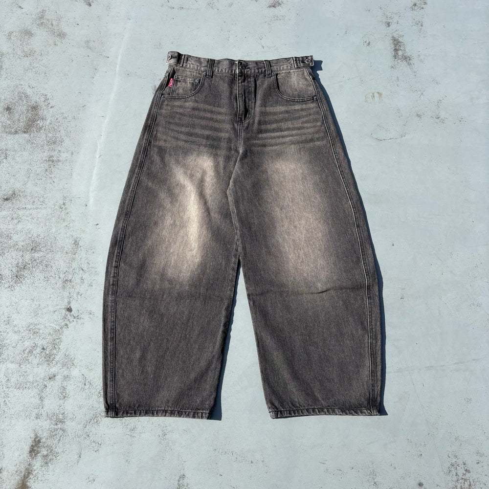 日貨代購CITY】2025SS 9090 King Logo Slub Denim Buggy Pants